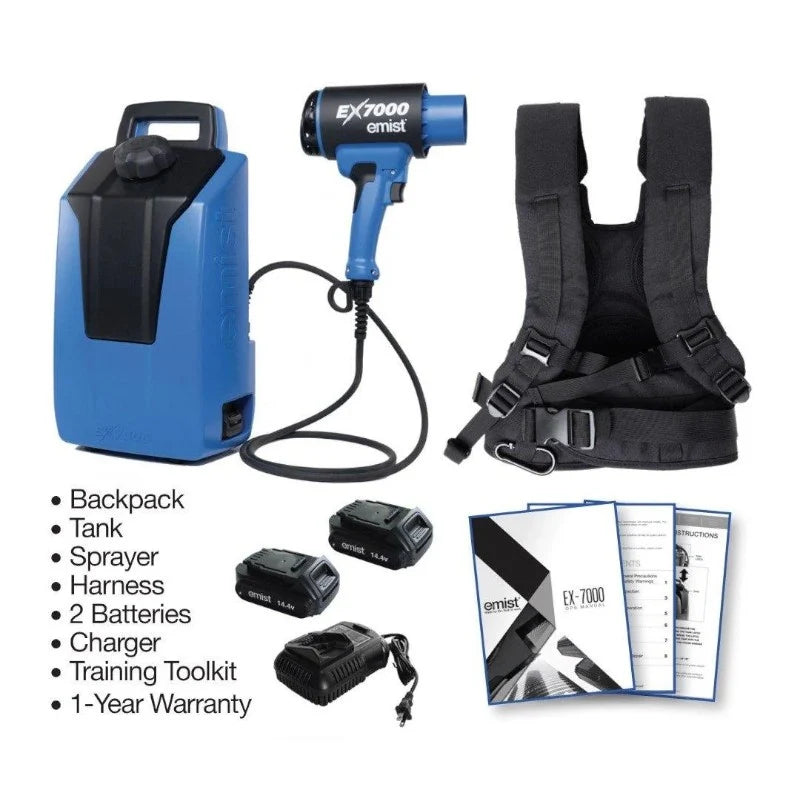 EMist EX7000 Cordless Backpack Electrostatic Disinfectant Sprayer
