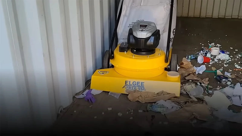 Elgee Power Vac Lithium Ion Cordless 30" Large Area Litter & Debris Vacuum Cleaner