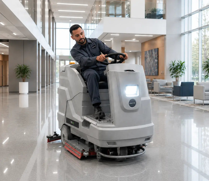 Onyx RX40 40" Ride-On Battery Floor Autoscrubber