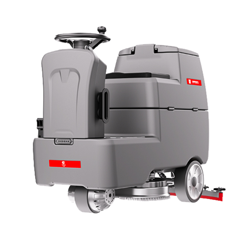 Electric Commercial Ride-On Indoor Plastic Floor Scrubber Cleaning Machine for Cleaning Warehouse