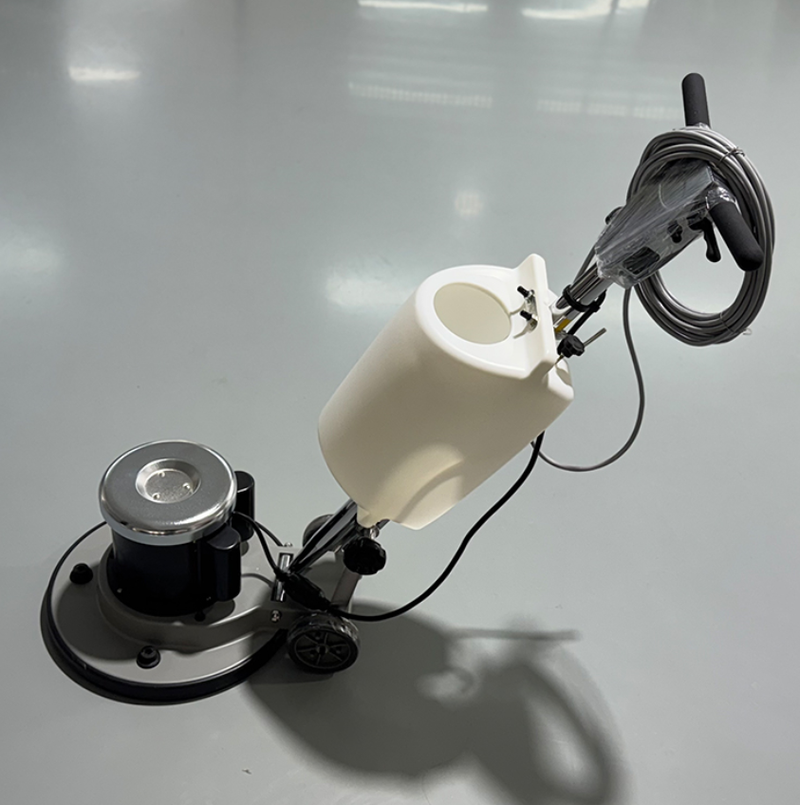 1.5HP 17" Floor Polishing Machine, Multifunctional Floor Buffer & Scrubber for Carpet Cleaning & Floor Waxing