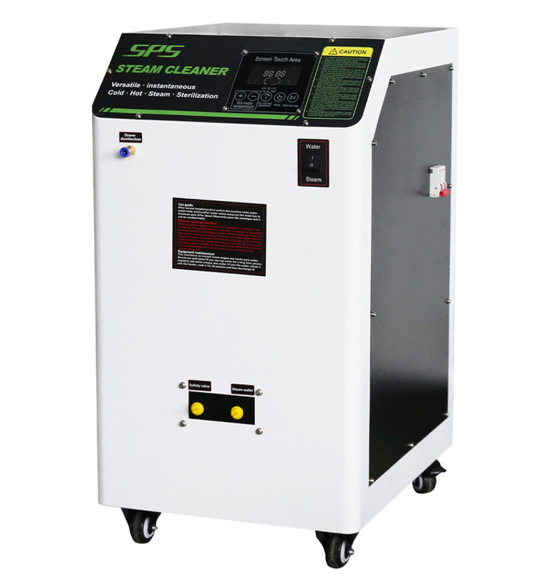 220V Electric High Temperature Steam Cleaning Machine Heavy Oil Washing Removal Hot Water Dry Wet Steam Car Wash Equipment