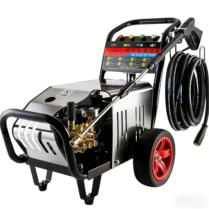 Commercial 220V Industrial Pressure Washer Heavy Duty High Power Electric Cleaner for Auto Detailing & Garage Cleaning