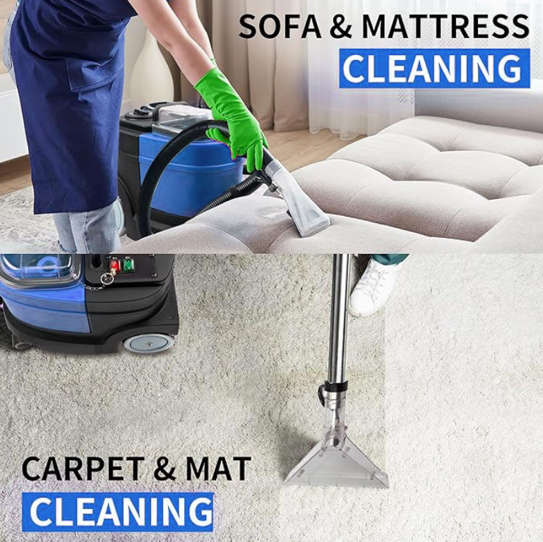Commercial Canister Shampoo Washing Steam Car Vacuum Cleaner Portable Carpet Extractor