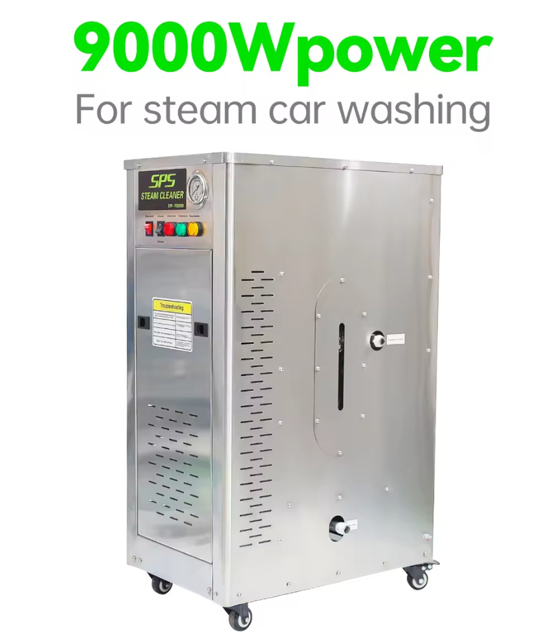 12kw 220v/50Hz Automatic High Temperature Steam Washing Machine Car Washer with 10-meter Steam Pipe