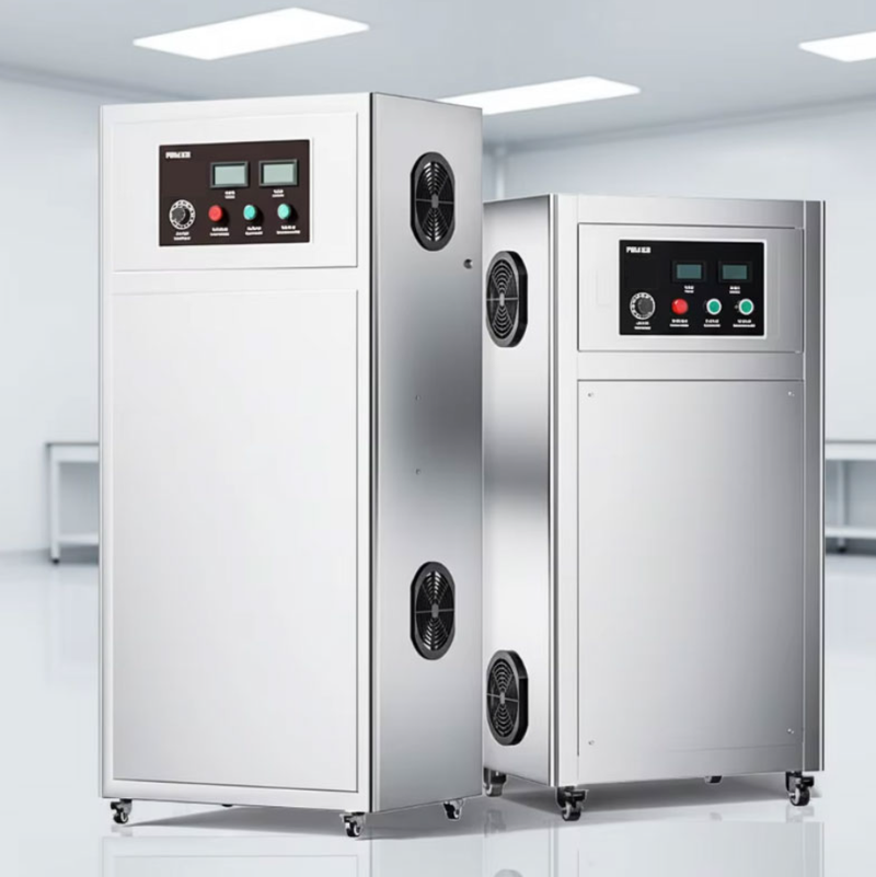 Industrial Ozone Generator 100g/h 15-20mg/L High Concentration Water Cooling for Wastewater Treatment & Air Purification