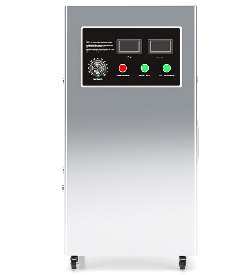 Industrial Ozone Generator 100g/h 15-20mg/L High Concentration Water Cooling for Wastewater Treatment & Air Purification