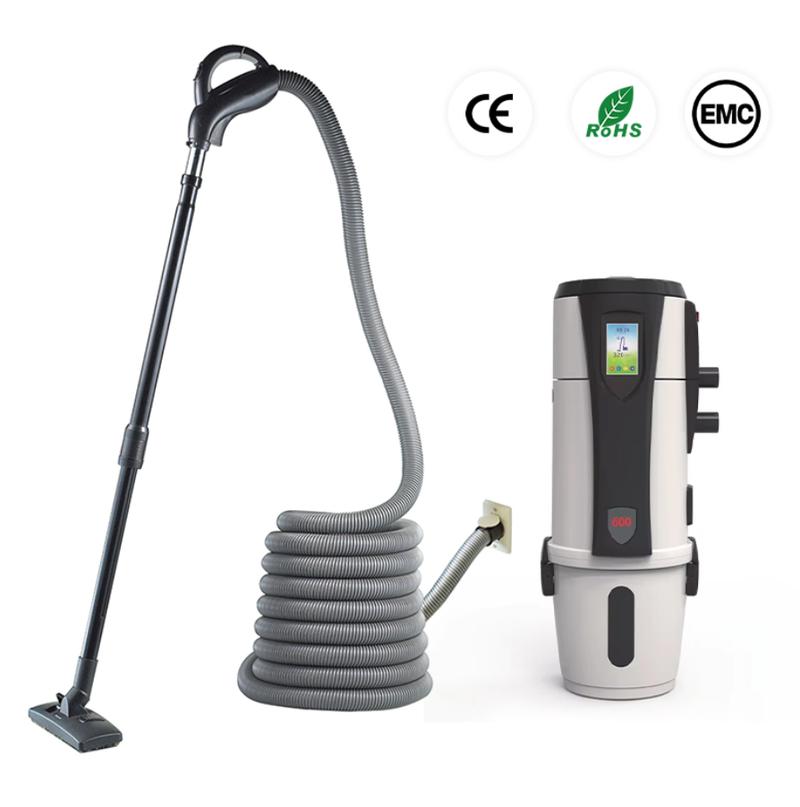 Easy Use Central Vacuum Cleaner System Inlet Low-Noise Mode for Smart Residences High-End Hotels Nighttime Cleaning