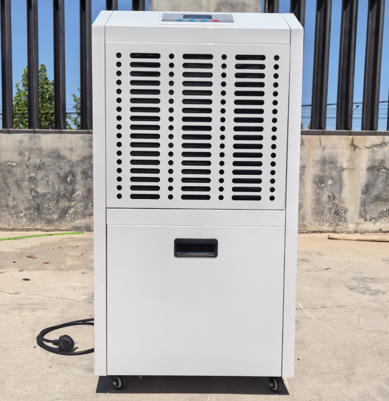 Electric 90L Commercial Dehumidifier with Customizable Wheels and 1600W for Basement Warehouse and Office