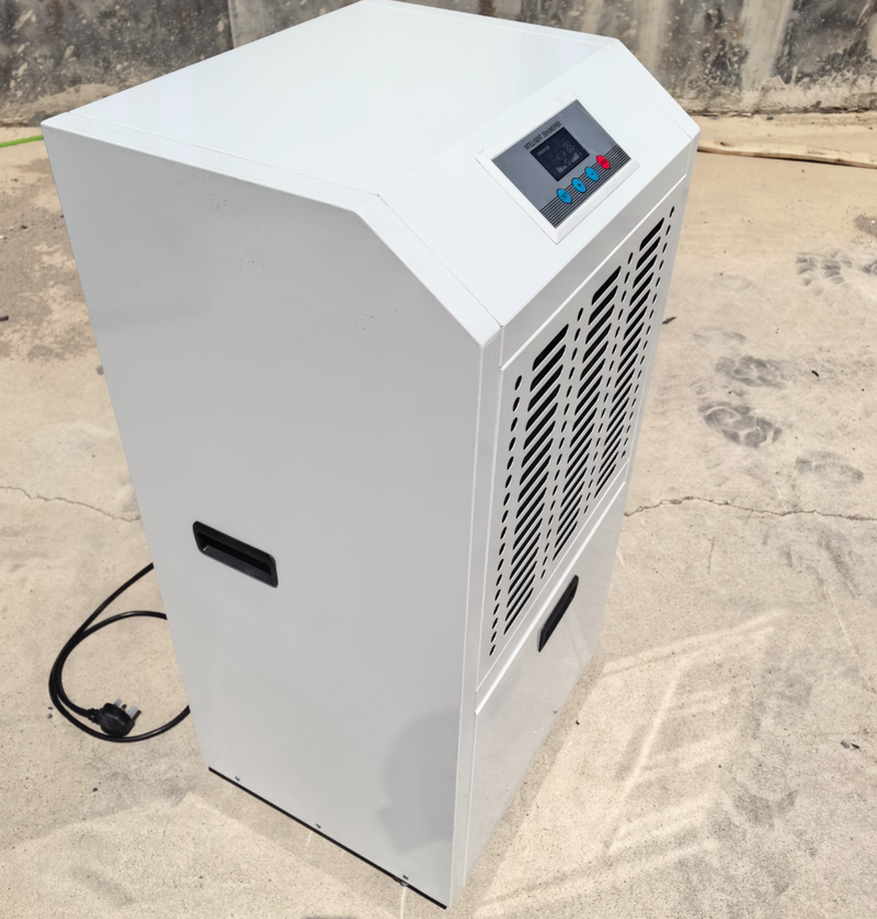 Electric 90L Commercial Dehumidifier with Customizable Wheels and 1600W for Basement Warehouse and Office